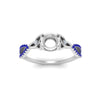 Load image into Gallery viewer, entwined-celtic-semi-mount-cut-love-knot-sapphire-engagement-ring-in-white-gold-FD9306SMRGSABL-NL-WG
