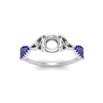 Load image into Gallery viewer, entwined-celtic-semi-mount-cut-love-knot-sapphire-engagement-ring-in-white-gold-FD9306SMRGSABL-NL-WG
