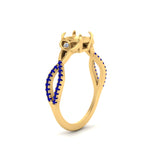 Load image into Gallery viewer, entwined-celtic-semi-mount-cut-love-knot-sapphire-engagement-ring-in-yellow-gold-FD9306SMRGSABL-NL-YG
