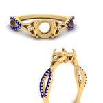 Load image into Gallery viewer, entwined-celtic-semi-mount-cut-love-knot-sapphire-engagement-ring-in-yellow-gold-FD9306SMRGSABL-NL-YG
