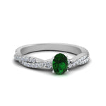Load image into Gallery viewer, entwined-oval-shaped-emerald-engagement-in-white-gold-FD8233OVRGEMGR-NL-WG-GS.jpg
