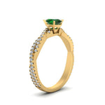 Load image into Gallery viewer, entwined-oval-shaped-emerald-engagement-in-yellow-gold-FD8233OVRGEMGR-NL-YG-GS.jpg
