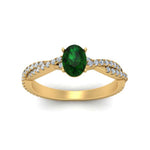 Load image into Gallery viewer, entwined-oval-shaped-emerald-engagement-in-yellow-gold-FD8233OVRGEMGR-NL-YG-GS.jpg
