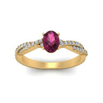 Load image into Gallery viewer, entwined-oval-shaped-pink-sapphire-engagement-in-yellow-gold-FD8233OVRGSADRPI-NL-YG-GS.jpg
