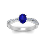 Load image into Gallery viewer, entwined-oval-shaped-sapphire-engagement-in-white-gold-FD8233OVRGSABL-NL-WG-GS.jpg
