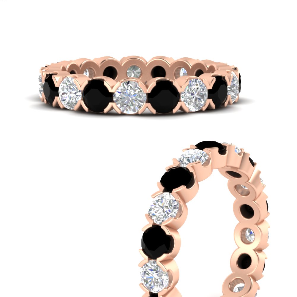 Eternity East West Bezel Set 2.85 Carat Diamond Wedding Band