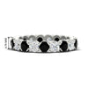 Load image into Gallery viewer, eternity-east-west-bezel-set-2.85-carat-diamond-and-black-diamond-wedding-band-in-white-gold-FD8072ROBGBLACK-2.85CT-NL-WG-HW?v=1751956640