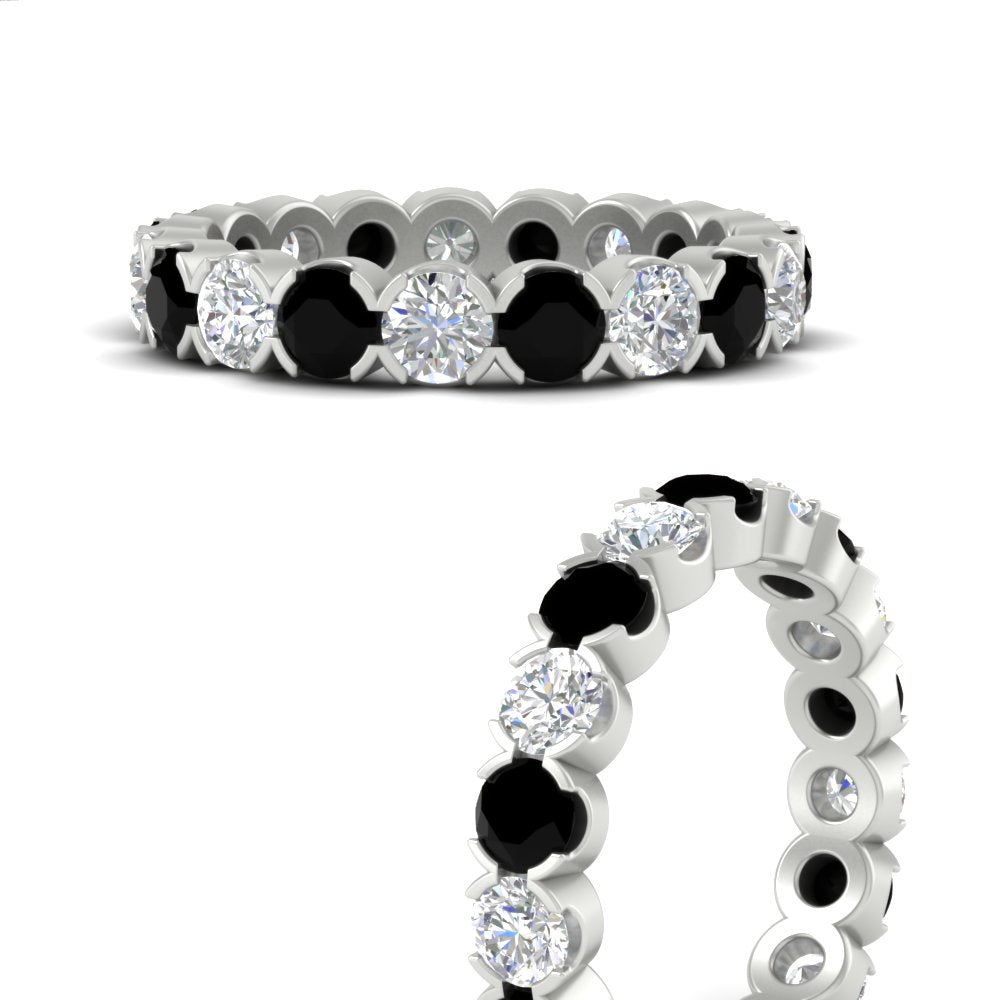 Eternity East West Bezel Set 2.85 Carat Diamond Wedding Band