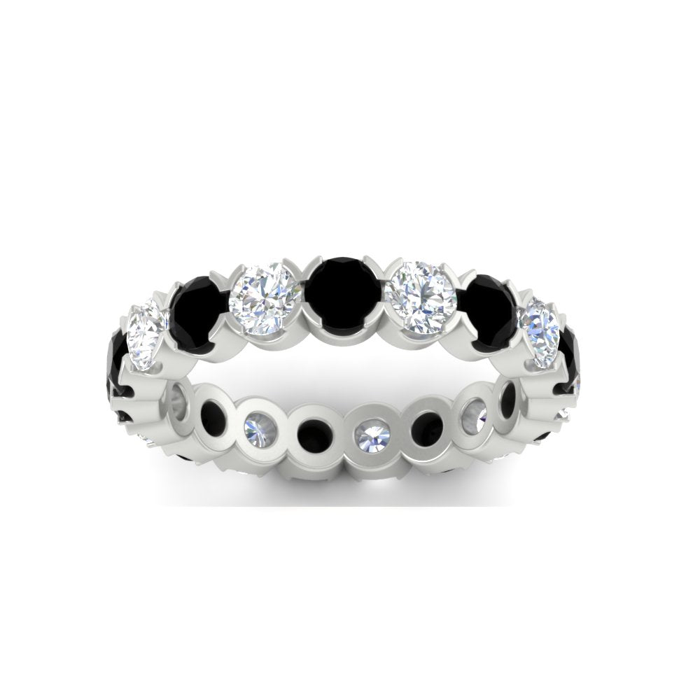 Eternity East West Bezel Set 2.85 Carat Diamond Wedding Band