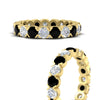 Load image into Gallery viewer, eternity-east-west-bezel-set-2.85-carat-diamond-and-black-diamond-wedding-band-in-yellow-gold-FD8072ROBGBLACKANGLE3-2.85CT-NL-YG?v=1751956644