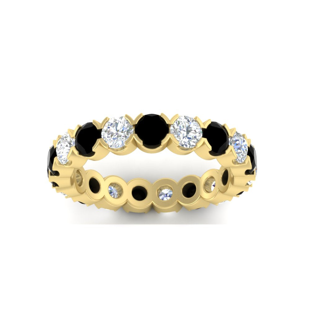 Eternity East West Bezel Set 2.85 Carat Diamond Wedding Band