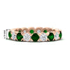 Load image into Gallery viewer, eternity-east-west-bezel-set-2.85-carat-diamond-and-emerald-wedding-band-in-rose-gold-FD8072ROBGEMGR-2.85CT-NL-RG-HW?v=1751956636
