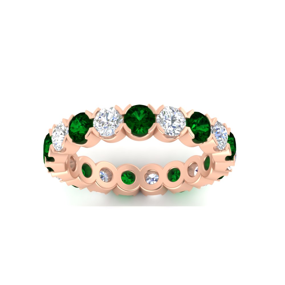 Eternity East West Bezel Set 2.85 Carat Diamond Wedding Band