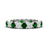 Load image into Gallery viewer, eternity-east-west-bezel-set-2.85-carat-diamond-and-emerald-wedding-band-in-white-gold-FD8072ROBGEMGR-2.85CT-NL-WG?v=1751956639