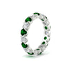 Load image into Gallery viewer, eternity-east-west-bezel-set-2.85-carat-diamond-and-emerald-wedding-band-in-white-gold-FD8072ROBGEMGRANGLE2-2.85CT-NL-WG?v=1751956639