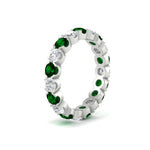 Load image into Gallery viewer, Eternity East West Bezel Set 2.85 Carat Diamond Wedding Band
