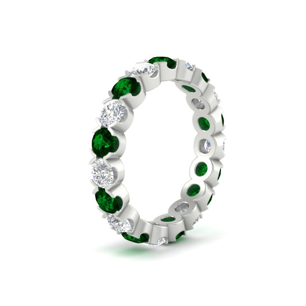 Eternity East West Bezel Set 2.85 Carat Diamond Wedding Band