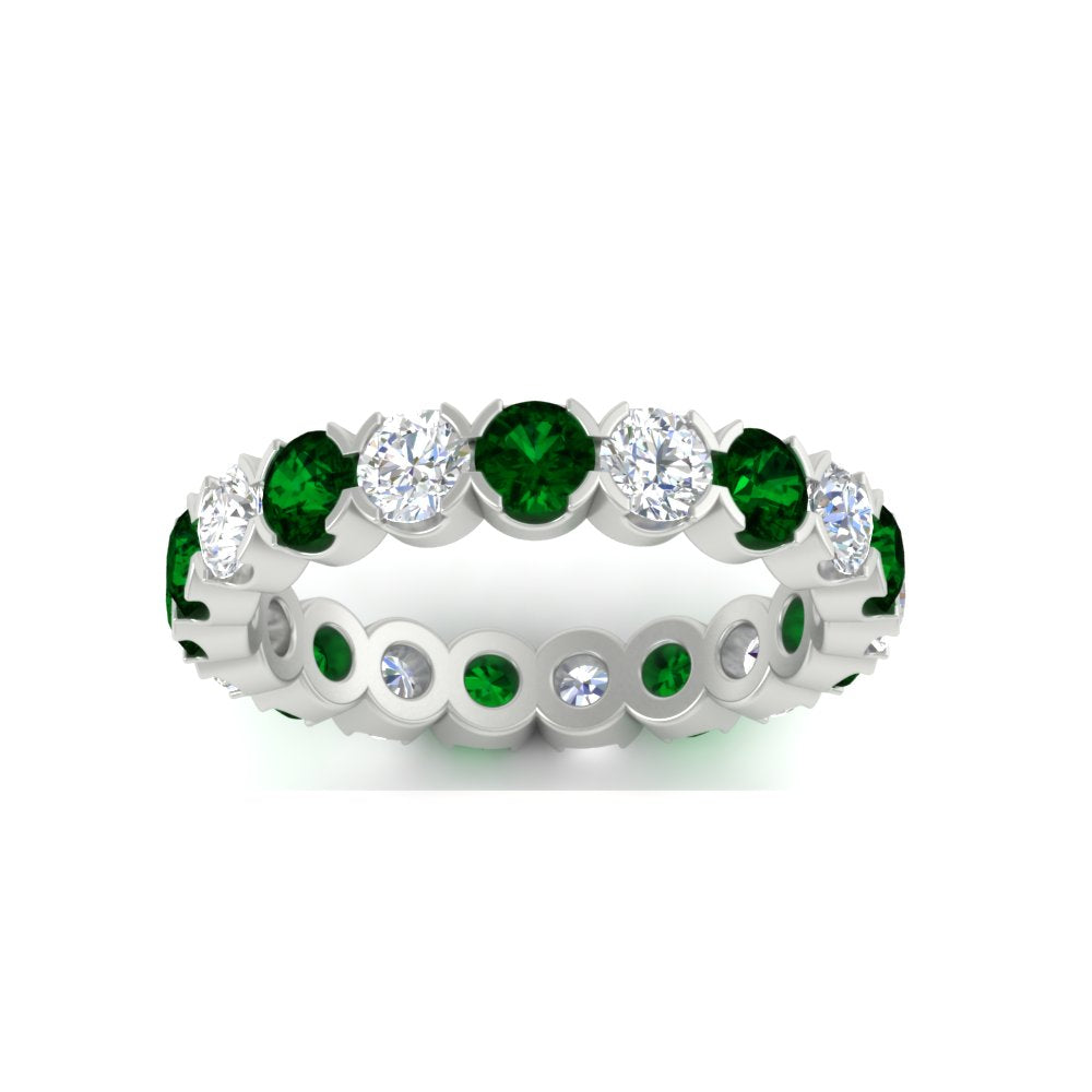 Eternity East West Bezel Set 2.85 Carat Diamond Wedding Band