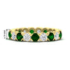 Load image into Gallery viewer, eternity-east-west-bezel-set-2.85-carat-diamond-and-emerald-wedding-band-in-yellow-gold-FD8072ROBGEMGR-2.85CT-NL-YG-HW?v=1751956642