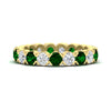 Load image into Gallery viewer, eternity-east-west-bezel-set-2.85-carat-diamond-and-emerald-wedding-band-in-yellow-gold-FD8072ROBGEMGR-2.85CT-NL-YG?v=1751956642