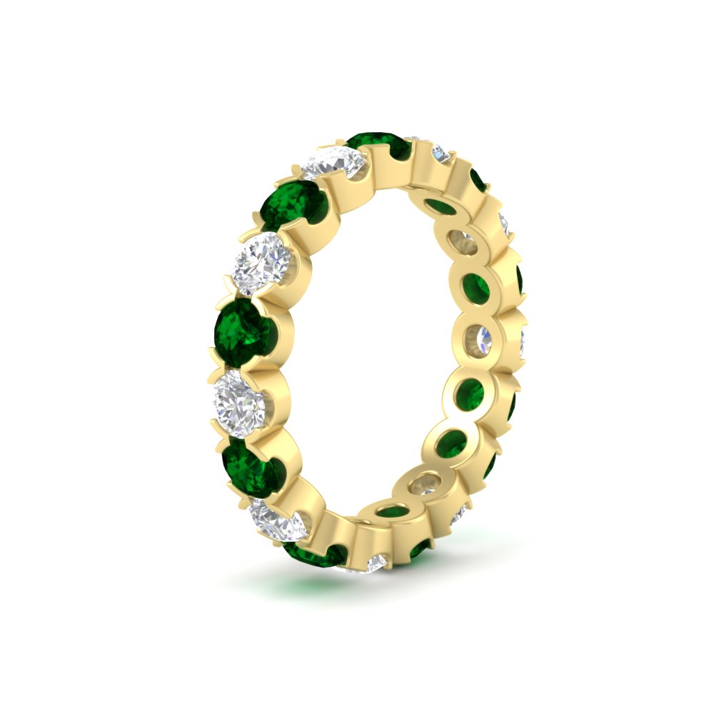 Eternity East West Bezel Set 2.85 Carat Diamond Wedding Band