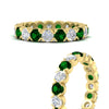 Load image into Gallery viewer, eternity-east-west-bezel-set-2.85-carat-diamond-and-emerald-wedding-band-in-yellow-gold-FD8072ROBGEMGRANGLE3-2.85CT-NL-YG?v=1751956643