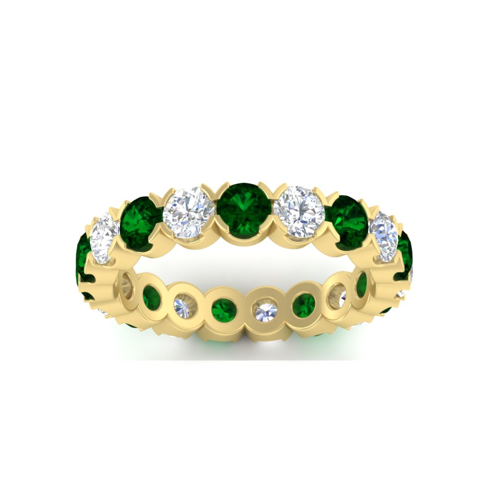 Eternity East West Bezel Set 2.85 Carat Diamond Wedding Band