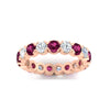 Load image into Gallery viewer, eternity-east-west-bezel-set-2.85-carat-diamond-and-pink-sapphire-wedding-band-in-rose-gold-FD8072ROBGSADRPIANGLE5-2.85CT-NL-RG?v=1751956636