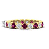 Load image into Gallery viewer, eternity-east-west-bezel-set-2.85-carat-diamond-and-pink-sapphire-wedding-band-in-yellow-gold-FD8072ROBGSADRPI-2.85CT-NL-YG-HW?v=1751956642