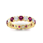 Load image into Gallery viewer, Eternity East West Bezel Set 2.85 Carat Diamond Wedding Band
