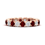 Load image into Gallery viewer, Eternity East West Bezel Set 2.85 Carat Diamond Wedding Band
