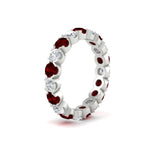 Load image into Gallery viewer, Eternity East West Bezel Set 2.85 Carat Diamond Wedding Band
