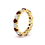 Load image into Gallery viewer, Eternity East West Bezel Set 2.85 Carat Diamond Wedding Band
