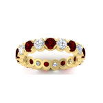 Load image into Gallery viewer, Eternity East West Bezel Set 2.85 Carat Diamond Wedding Band
