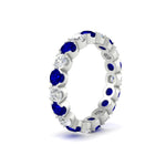 Load image into Gallery viewer, Eternity East West Bezel Set 2.85 Carat Diamond Wedding Band
