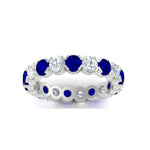 Load image into Gallery viewer, Eternity East West Bezel Set 2.85 Carat Diamond Wedding Band
