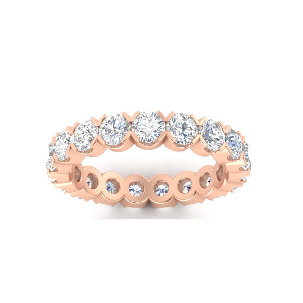 Eternity East West Bezel Set 2.85 Carat Diamond Wedding Band