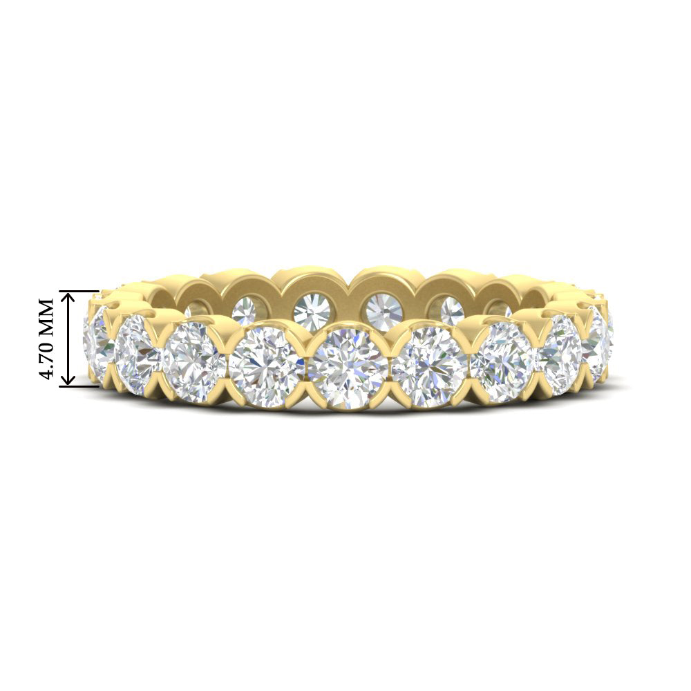 Eternity East West Bezel Set 2.85 Carat Diamond Wedding Band