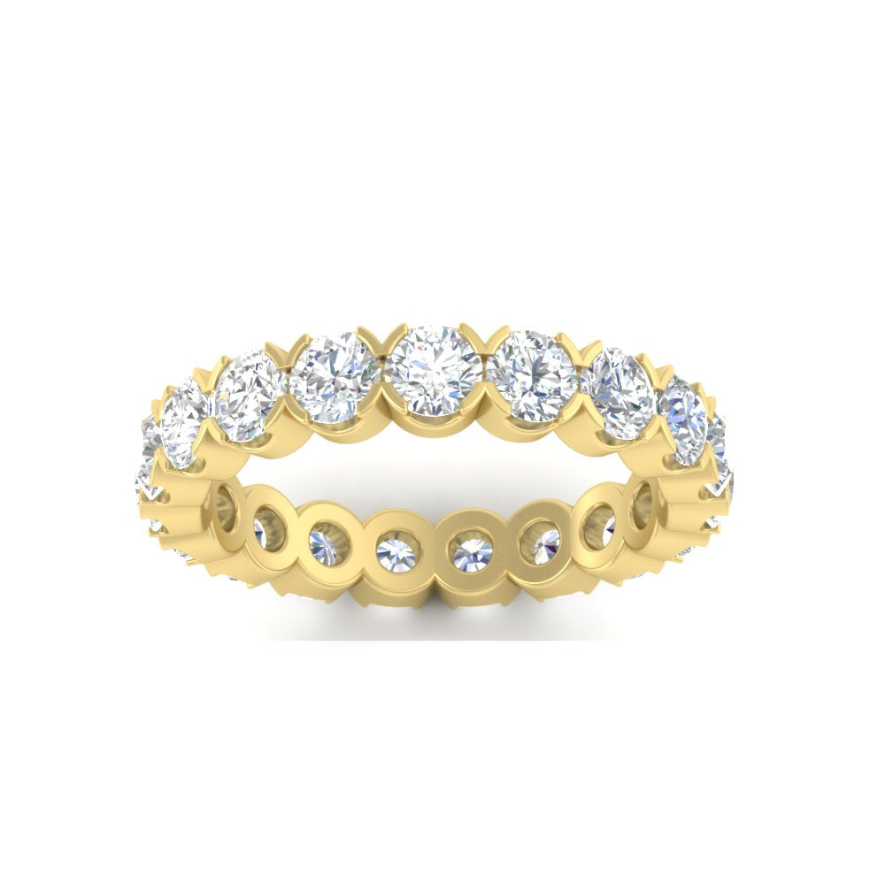 Eternity East West Bezel Set 2.85 Carat Diamond Wedding Band