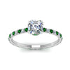 Load image into Gallery viewer, eternity-hidden-halo-asscher-cut-diamond-engagement-ring-with-emerald-in-FD-9168ASRGEMGRANGLE3-NL-WG
