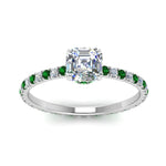 Load image into Gallery viewer, eternity-hidden-halo-asscher-cut-diamond-engagement-ring-with-emerald-in-FD-9168ASRGEMGRANGLE3-NL-WG
