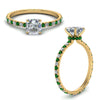 Load image into Gallery viewer, eternity-hidden-halo-asscher-cut-diamond-engagement-ring-with-emerald-in-FD-9168ASRGEMGRANGLE3-NL-YG
