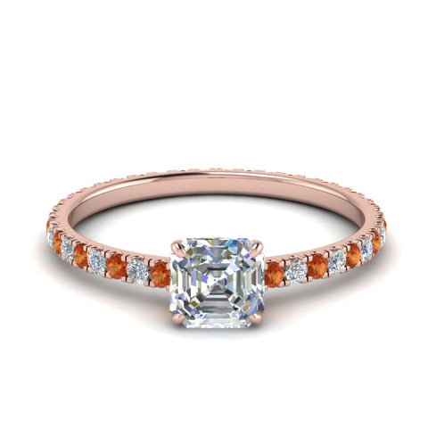 eternity-hidden-halo-asscher-cut-diamond-engagement-ring-with-orange-sapphire-in-FD-9168ASRGSAORANGLE3-NL-RG