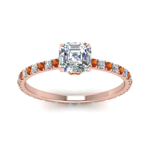 eternity-hidden-halo-asscher-cut-diamond-engagement-ring-with-orange-sapphire-in-FD-9168ASRGSAORANGLE3-NL-RG