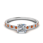 Load image into Gallery viewer, eternity-hidden-halo-asscher-cut-diamond-engagement-ring-with-orange-sapphire-in-FD-9168ASRGSAORANGLE3-NL-WG
