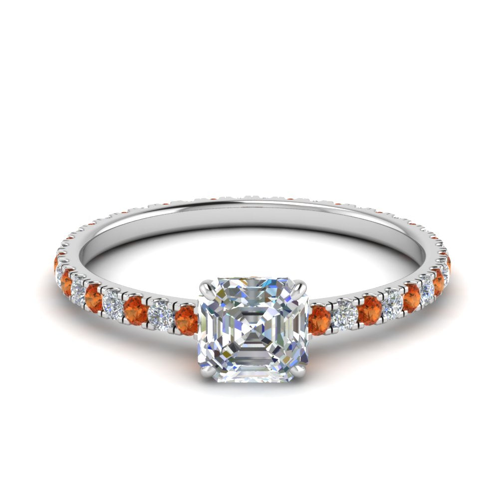 eternity-hidden-halo-asscher-cut-diamond-engagement-ring-with-orange-sapphire-in-FD-9168ASRGSAORANGLE3-NL-WG