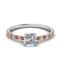 Thumbnail 43 - eternity-hidden-halo-asscher-cut-diamond-engagement-ring-with-orange-sapphire-in-FD-9168ASRGSAORANGLE3-NL-WG