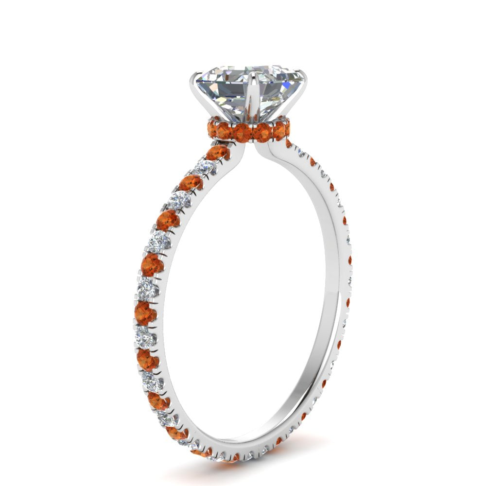 eternity-hidden-halo-asscher-cut-diamond-engagement-ring-with-orange-sapphire-in-FD-9168ASRGSAORANGLE3-NL-WG