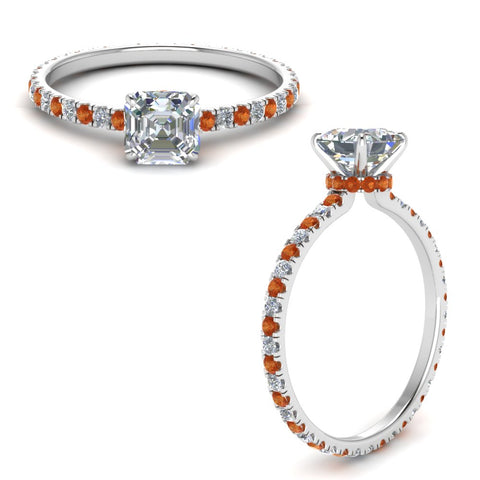 eternity-hidden-halo-asscher-cut-diamond-engagement-ring-with-orange-sapphire-in-FD-9168ASRGSAORANGLE3-NL-WG