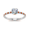 Load image into Gallery viewer, eternity-hidden-halo-asscher-cut-diamond-engagement-ring-with-orange-sapphire-in-FD-9168ASRGSAORANGLE3-NL-WG